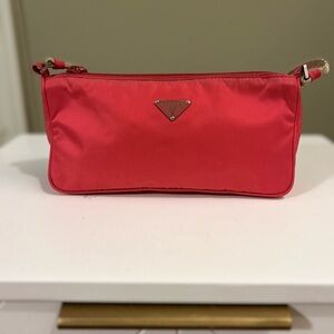 Prada pink nylon pochette